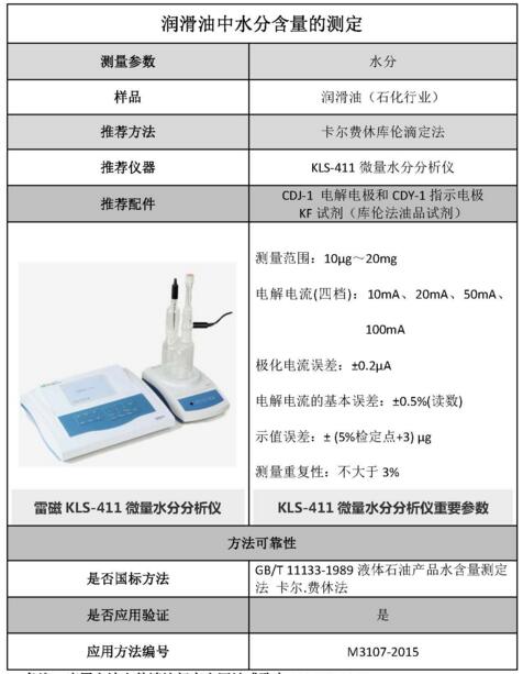 潤(rùn)滑油水份含量的測(cè)定